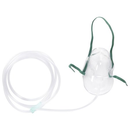 Vyaire Medical Oxygen Mask AirLife® Elongated Style Adult One Size Fits Most Adjustable Head Strap