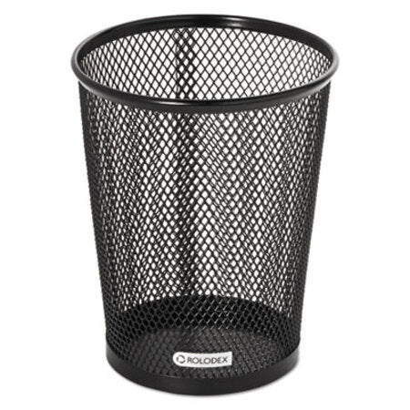 Rolodex™ Nestable Jumbo Wire Mesh Pencil Cup, 4 3/8 dia. x 5 2/5, Black