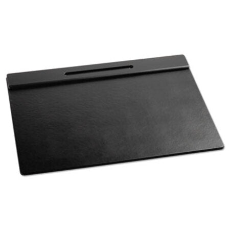 Rolodex™ Wood Tone Desk Pad, Black, 21 x 18