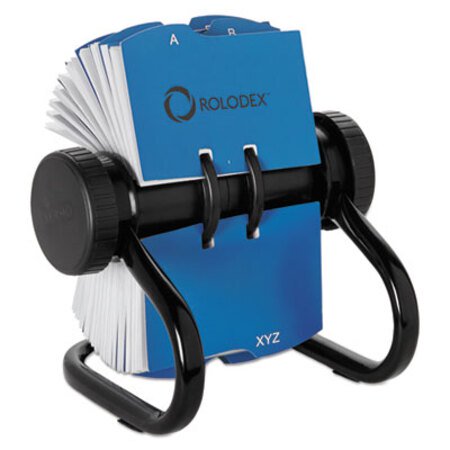 Rolodex™ Open Rotary Business Card File w/24 Guides, Black
