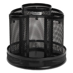 Rolodex™ Wire Mesh Spinning Desk Sorter, Black