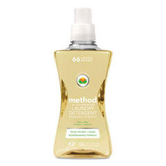 Method® 4X Concentrated Laundry Detergent, Free and Clear, 53.5 oz Bottle, 4/Carton