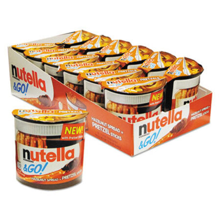 Nutella® Hazelnut Spread and Pretzel Sticks, 2.32 oz Pack, 12/Box