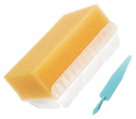 Becton Dickinson Impregnated Scrub Brush BD E-Z Scrub™ Polyethylene Bristles / Sponge Brown