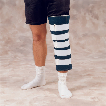 DeRoyal Knee Immobilizer DeRoyal® One Size Fits Most Hook and Loop Closure 19 Inch Length Left or Right Knee