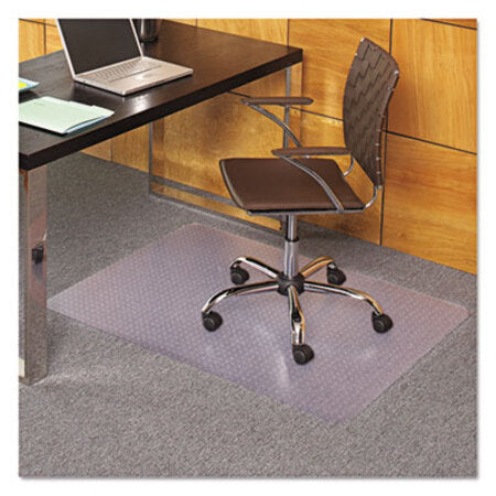 ES Robbins® Task Series AnchorBar Chair Mat for Carpet up to 0.13", 36 x 44, Clear