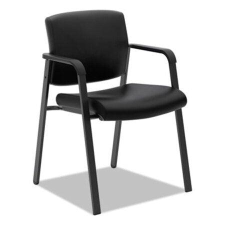 HON® HVL605 Guest Chair, 23.5" x 24" x 35", Black Seat/Black Back, Black Base