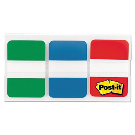 Post-it® Tabs 1" Tabs, 1/5-Cut Tabs, Assorted Primary Colors, 1" Wide, 66/Pack