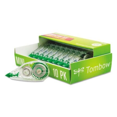 Tombow® MONO Mini Correction Tape, 1/6" x 315", Non-Refillable, 10/Pack