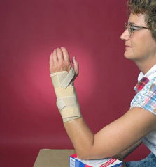 Scott Specialties Wrist Support with Tension Strap Elastic / Plastic Left Hand Beige X-Large