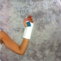 Scott Specialties Wrist Brace Contoured Metal / Uni-Foam™ Left Hand White Regular