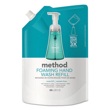 Method® Foaming Hand Wash Refill, Waterfall, 28 oz Pouch