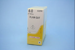 Suture with Needle Absorbable Uncoated Undyed Suture Plain Gut Size 4 - 0 32 Inch Suture 1-Needle 26 mm Length 1/2 Circle Taper Point Needle
