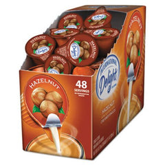 International Delight® Flavored Liquid Non-Dairy Coffee Creamer, Hazelnut, 0.4375 oz Cup, 48/Box