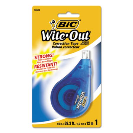 Bic® Wite-Out EZ Correct Correction Tape, Non-Refillable, 1/6" x 472"