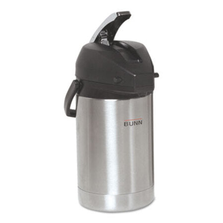 BUNN® 2.5 Liter Lever Action Airpot, Stainless Steel