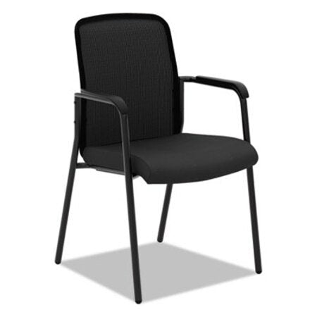 HON® VL518 Mesh Back Multi-Purpose Chair with Arms, Black Seat/Black Back, Black Base