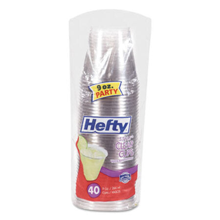 Hefty® Crystal Clear Plastic Party Cups, 10 oz, Clear, 36/Pack