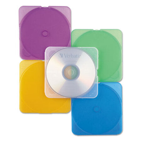 Verbatim® TRIMpak CD/DVD Case, Assorted Colors, 10/Pack