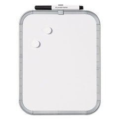 MasterVision® Magnetic Dry Erase Board, 11 x 14, White Plastic Frame