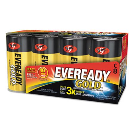 Eveready® Gold C Batteries, 1.5V, 8/Pack