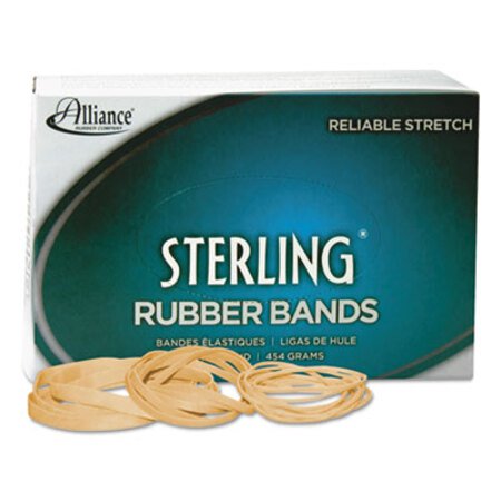 Alliance® Sterling Rubber Bands, Size 14, 0.03" Gauge, Crepe, 1 lb Box, 3,100/Box