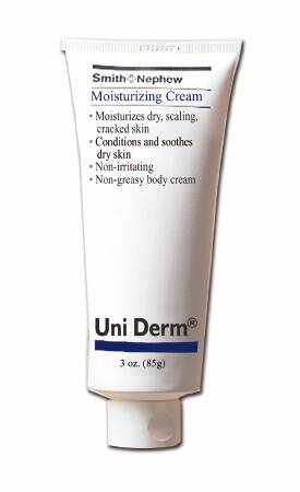 Smith & Nephew Hand and Body Moisturizer Uni Derm™ 3 oz. Tube Unscented Cream