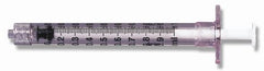 Becton Dickinson Tuberculin Syringe BD Luer-Lok™ 1 mL Blister Pack Luer Lock Tip Without Safety - M-234732-3696 - Box of 100