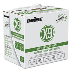 Boise® X-9 SPLOX Multi-Use Paper , 92 Bright, 3-Hole, 20 lb, 8.5 x 11, White, 2500 Sheets/Carton