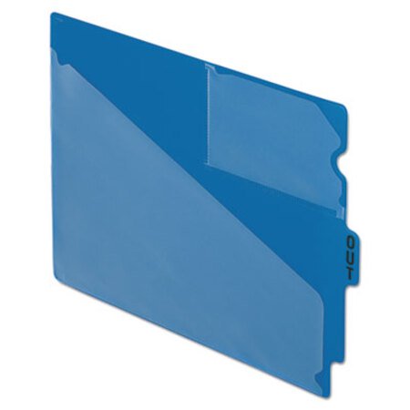 Pendaflex® Colored Poly Out Guides with Center Tab, 1/3-Cut End Tab, Out, 8.5 x 11, Blue, 50/Box