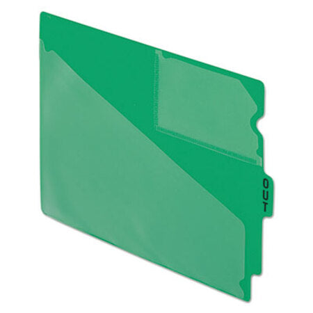Pendaflex® Colored Poly Out Guides with Center Tab, 1/3-Cut End Tab, Out, 8.5 x 11, Green, 50/Box