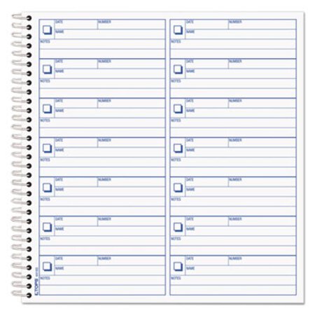 TOPS™ Voice Mail Log Book, 8 1/2 X 8-1/4, 1,400-Message Book