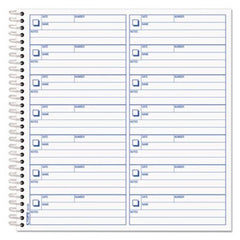 TOPS™ Voice Mail Log Book, 8 1/2 X 8-1/4, 1,400-Message Book