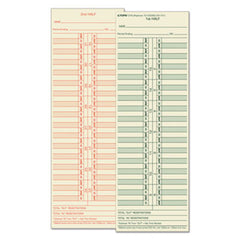 TOPS™ Time Card for Cincinnati/Lathem/Simplex/Acroprint, Semi-Monthly, 500/Box