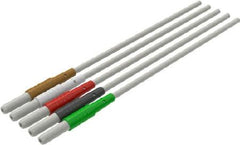 3M ECG Cable Leadwire 3M™ Red Dot™ DIN, 5 Lead, 24 Inch Snap, Black / White / Green, Brown