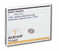 Smith & Nephew Silver Dressing Acticoat 7 4 X 5 Inch Rectangle Sterile