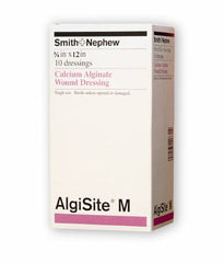 Smith & Nephew Calcium Alginate Dressing AlgiSite M 3/4 X 12 Inch Rectangle Calcium Alginate Sterile