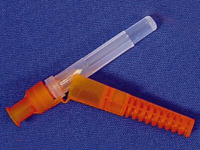 Smiths Medical Needle-Pro® Blood Collection Needle 21 Gauge 1 Inch Needle Length Safety Needle Without Tubing Sterile