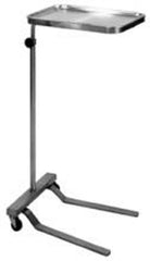 Blickman Mayo Instrument Stand Newark Tray U-Shaped Base 37.25 - 64 Inch 19.125 Inch