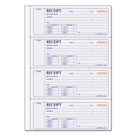 Rediform® Money Receipt Book, 7 x 2 3/4, Carbonless Duplicate, 200 Sets/Book
