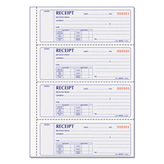 Rediform® Money Receipt Book, 7 x 2 3/4, Carbonless Duplicate, 200 Sets/Book