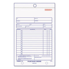Rediform® Purchase Order Book, Bottom Punch, 5 1/2 x 7 7/8, Two-Part Carbonless, 50 Forms