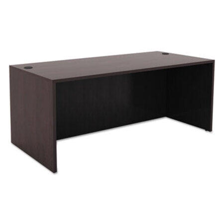 Alera® Alera Valencia Series Straight Front Desk Shell, 65" x 29.5" x 29.63", Espresso