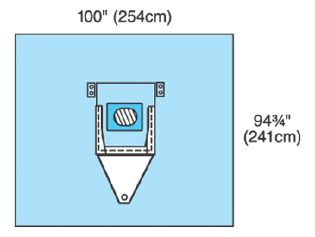 Cardinal EENT Drape Neurological Drape 100 W X 95 L Inch Sterile