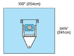 Cardinal EENT Drape Neurological Drape 100 W X 95 L Inch Sterile