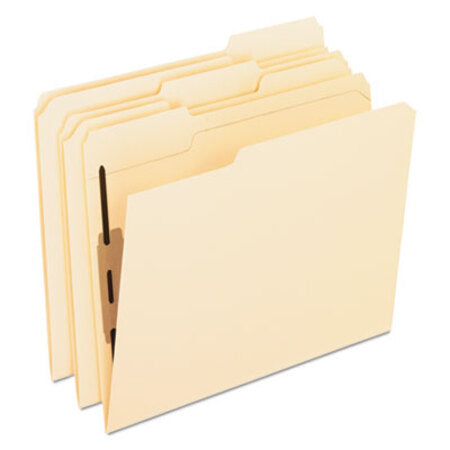Pendaflex® Manila Folders with Two Bonded Fasteners, 1/3-Cut Tabs, Letter Size, 50/Box