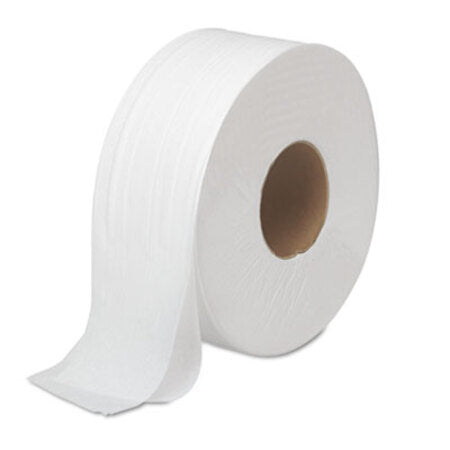 Boardwalk® JRT Bath Tissue, Jumbo, Septic Safe, 2-Ply, White, 3.5" x 1000 ft, 12 Rolls/Carton