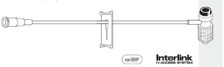 Baxter Extension Set 6 Inch Tubing 1 Port 0.4 mL Priming Volume DEHP-Free - M-238515-3832 - Each