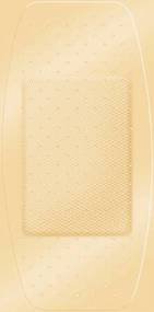 Dukal Adhesive Strip American® White Cross Stat Strip® 2 X 4 Inch Fabric Rectangle Tan Sterile