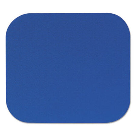 Fellowes® Polyester Mouse Pad, Nonskid Rubber Base, 9 x 8, Blue